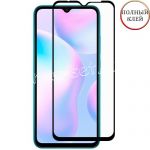Защитное стекло для Xiaomi Redmi 9A [клеится на весь экран] Red Line (черное)