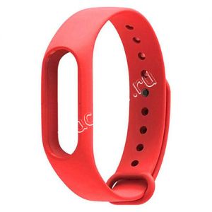 Силиконовый ремешок для Xiaomi Mi Band 2 (красный) Red Line